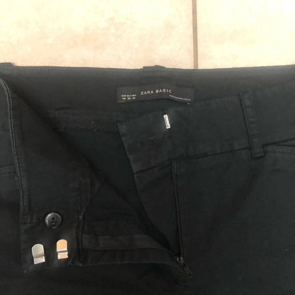 ZARA Basic Black Pants, Sz 8, 33" L, Conservative, Office - Picture 4 of 7